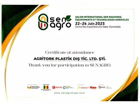 SENEXPO FAIR PARTICIPATION CERTIFICATE